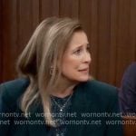 Laura's printed blouse and green blazer on General Hospital