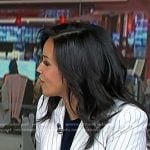 Laura’s white pinstripe blazer on Today