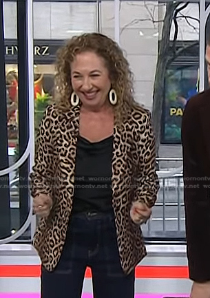 Laurie Schacht’s leopard blazer on Today