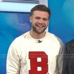 Leo Woodall’s white B sweatshirt on Today