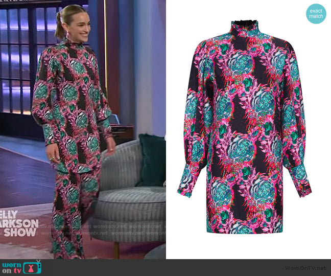 Brianne’s floral print dress on The Kelly Clarkson Show