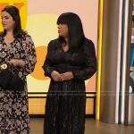 Liza Lee’s black lace dress on The Drew Barrymore Show