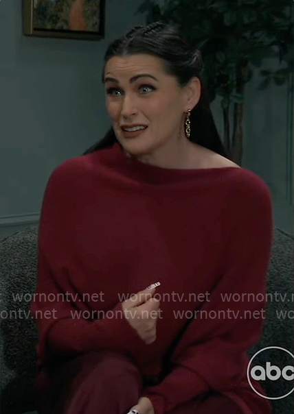 Lois's red sweater on General Hospital