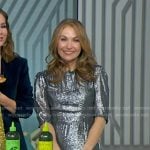 Lori’s metallic midi dress on Good Morning America