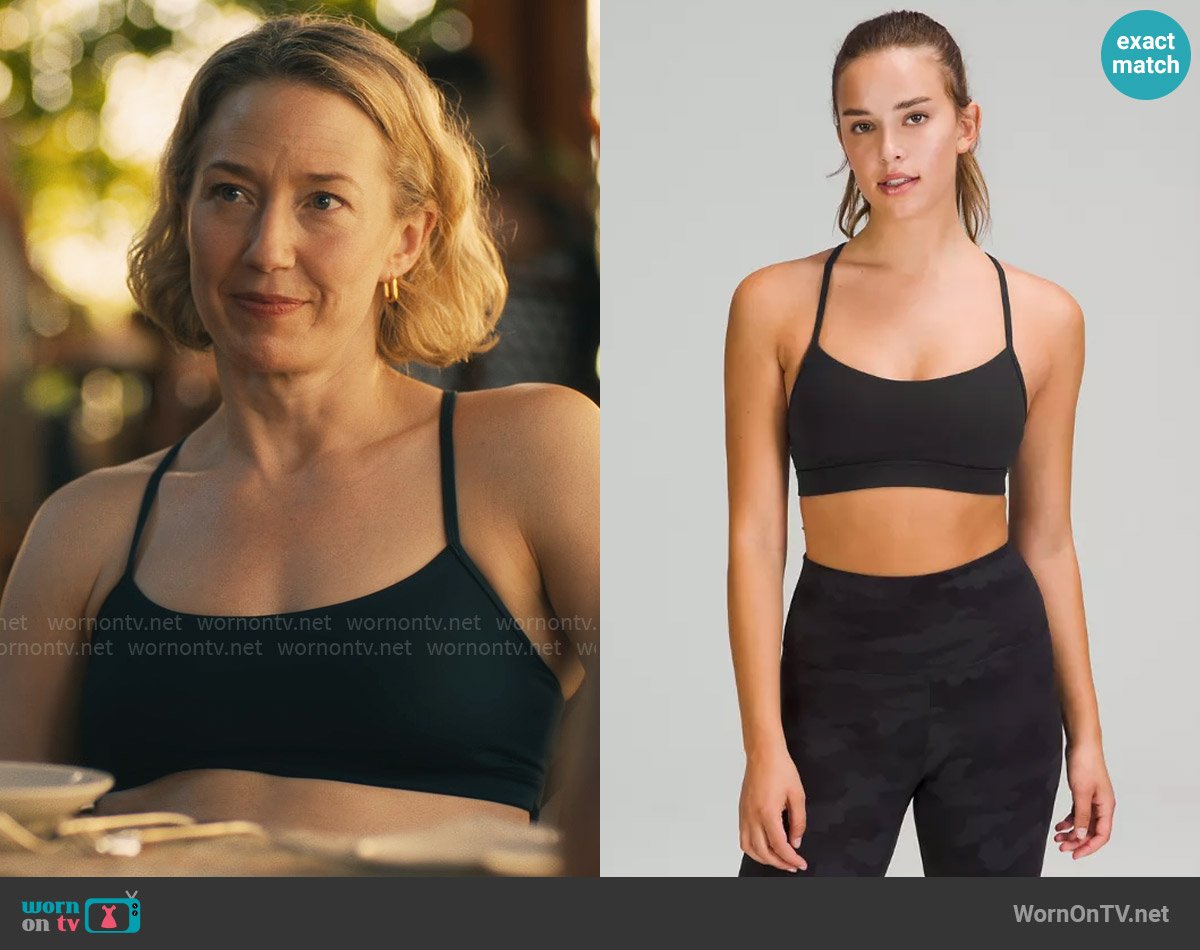 Lululemon Flow Y Bra worn by Laurie (Carrie Coon) on The White Lotus