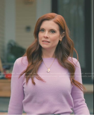 Maddie's lilac sweater on Sweet Magnolias