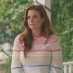 Maddie’s white striped sweater on Sweet Magnolias