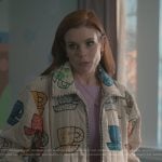 Maddie’s white tea cup embroidered jacket on Sweet Magnolias