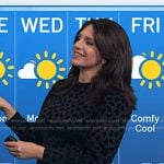 Maria’s black heart velvet dress on Today