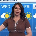 Maria’s brown ribbed polo dress on Today