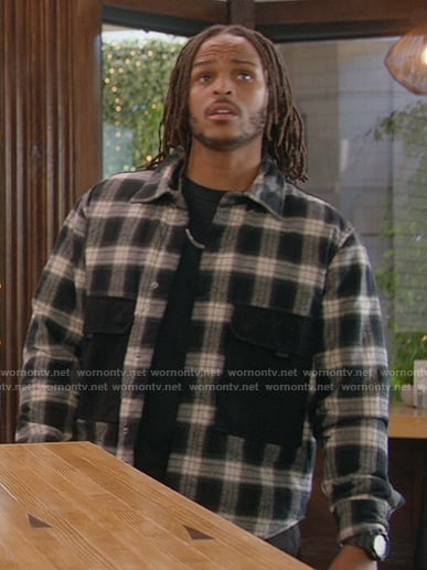 Marqui's check print jacket on All American