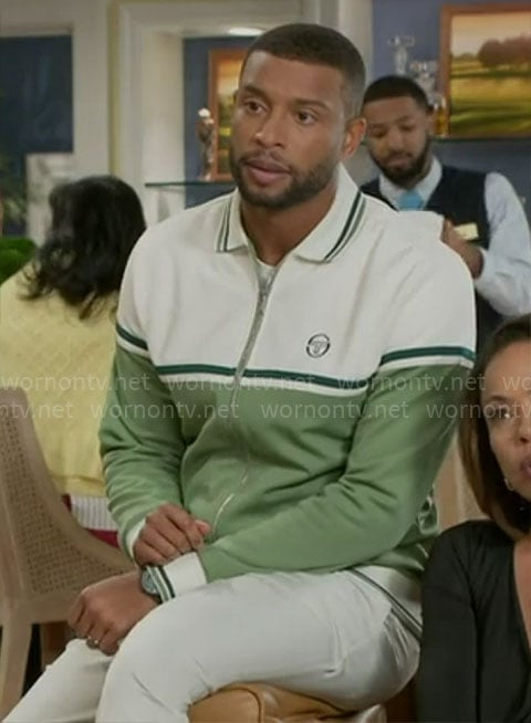 Martin's green and white jacket on Beyond the Gates