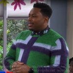 Marty’s green checked sweater on The Neighborhood