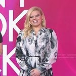 Megan Hilty’s abstract print shirtdress on Today