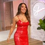 Melissa Gorga’s red leather dress on Sherri