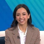 Michelle Hernandez’s check blazer on Today