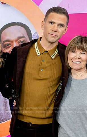 Mikey Day's yellow polo shirt on Today