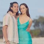 Milla’s turquoise engagement photo dress on Apple Cider Vinegar