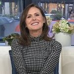 Molly Shannon’s houndstooth mini dress on Today