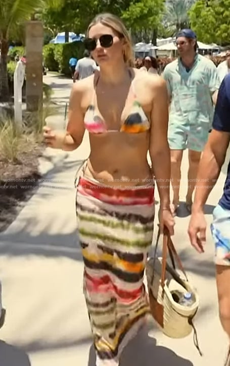 Molly's tie dye bikini set on Southern Charm