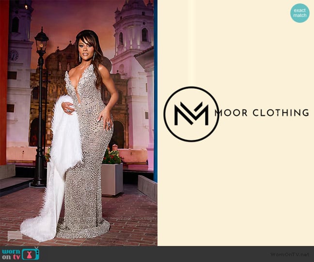 Moor Clothing Custom Dress worn by Ashley Darby on The Real Housewives of Potomac