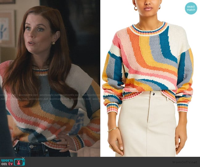 Mother The Itsy Crop Sweater worn by Maddie Townsend (JoAnna Garcia Swisher) on Sweet Magnolias