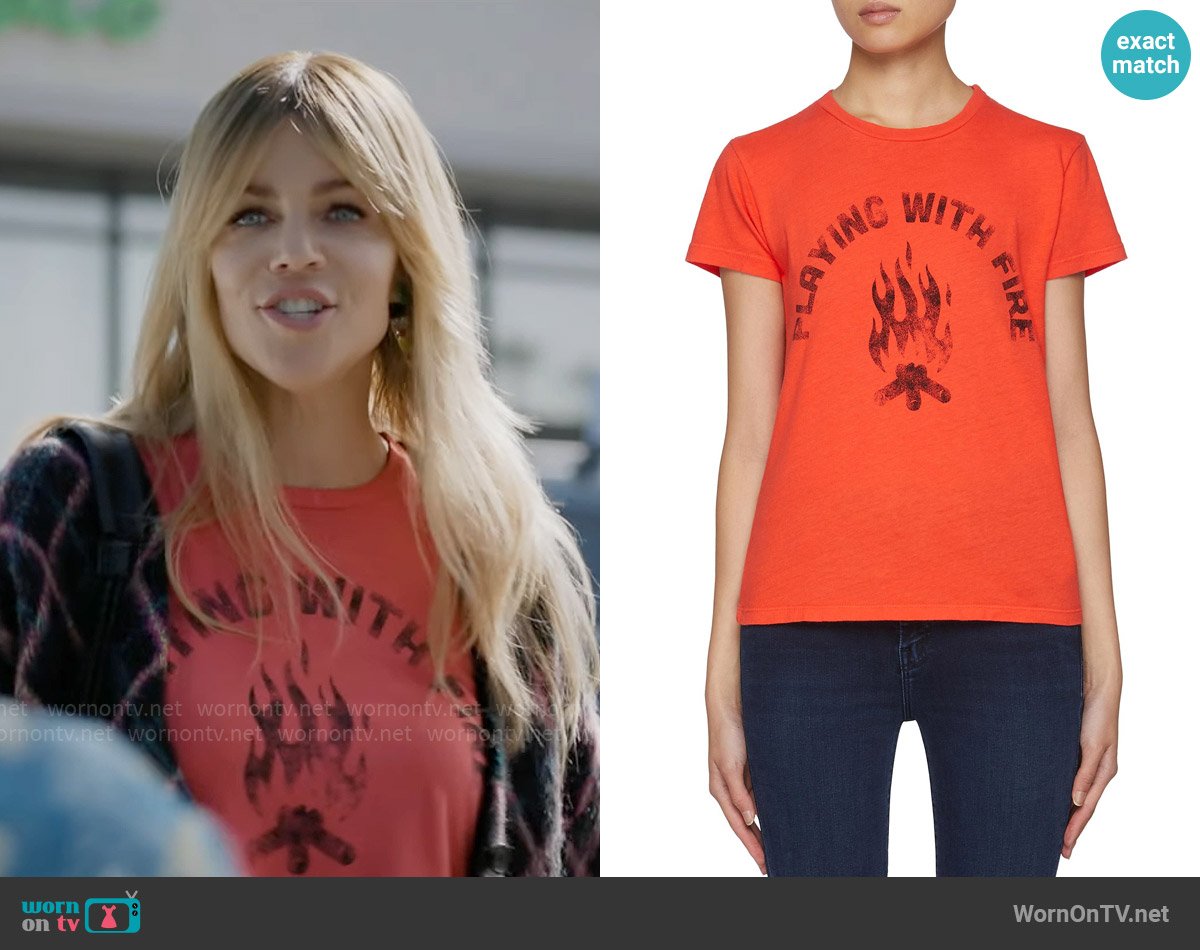 Mother The Boxy Goodie Goodie T-shirt worn by Morgan Gillory (Kaitlin Olson) on High Potential