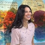 Natalie’s pink embellished tee on Today