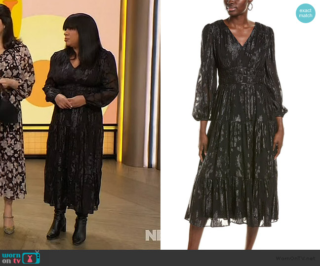 Nicole Miller Midi Dress worn by Liza Lee on The Drew Barrymore Show