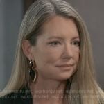 Nina’s gold and black earrings on General Hospital