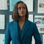 Olympia’s teal blazer and pants on Matlock
