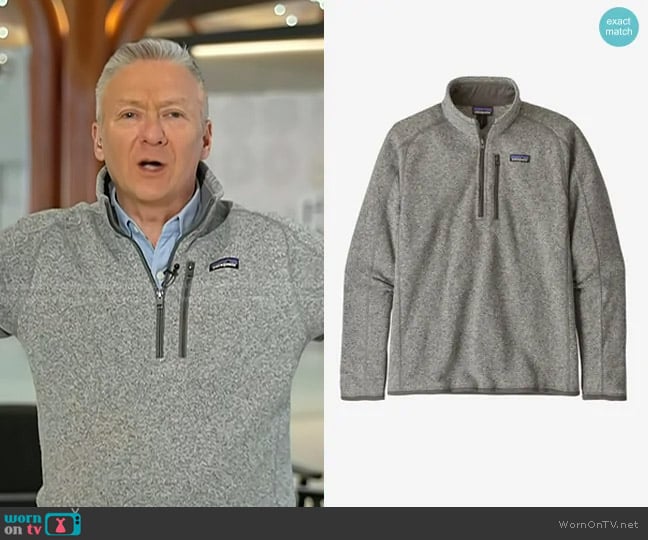 Tom Costello’s grey fleece sweater on Today Tom Costello’s grey fleece sweater on Today
