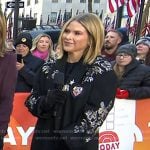 Jenna’s black patch coat on Today