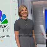 Kate’s grey pleated wrap skirt on NBC News Daily