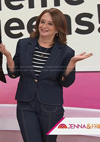 Rachel Dratch’s denim cropped blazer and jeans on Today