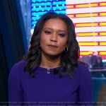 Rahcel’s purple seamed dress on Good Morning America