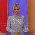 Rachel’s silver sparkly mini dress on The Price is Right