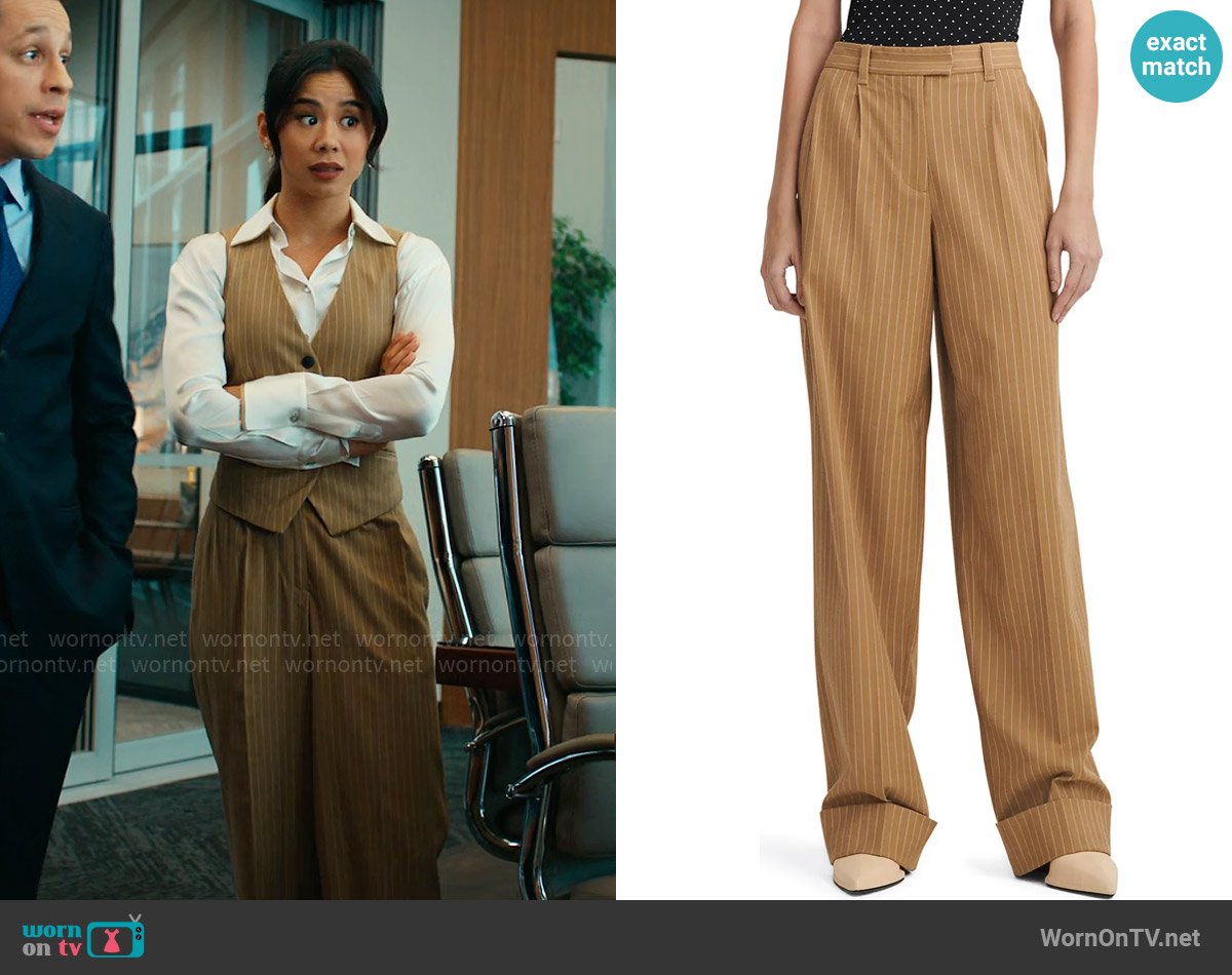 Rag and Bone Marianne Stripe Ponte Pants worn by Sarah Franklin (Leah Lewis) on Matlock