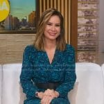 Rebecca’s blue floral dress on Good Morning America