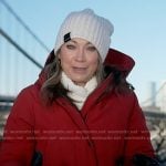 Ginger’s red hooded jacket on Good Morning America