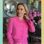 Reese Witherspoon’s pink tweed jacket on Access Hollywood