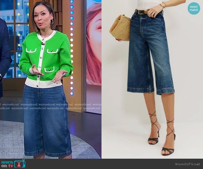 Eva’s denim Culottes on Good Morning America