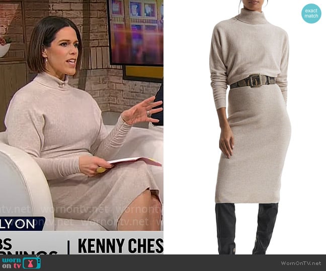 Reiss Fallon Dress worn by Dana Jacobson on CBS Mornings