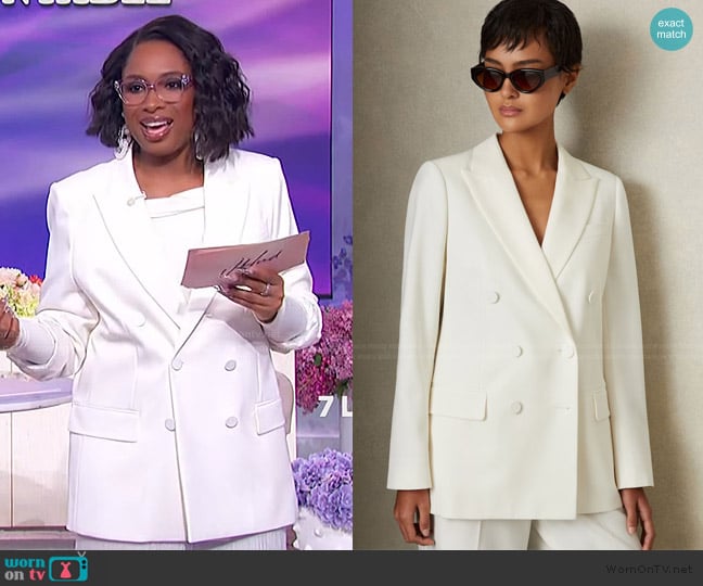 Reiss Leanna Blazer worn by Jennifer Hudson on The Jennifer Hudson Show