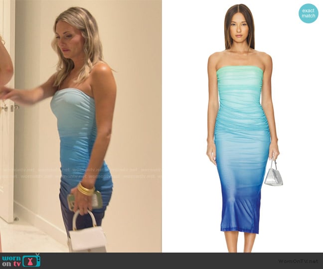 Taylor’s blue ombre strapless dress on Southern Charm