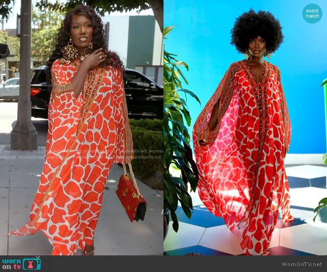 Sai Sankoh Isla Goddess Kaftan worn by Bozoma Saint John on The Real Housewives of Beverly Hills