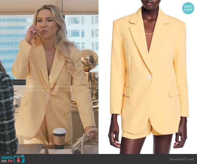 Sandro Ryan Blazer worn by Isla Gordon (Kate Hudson) on Running Point