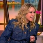 Sara’s denim belted jacket on The View