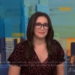 Savannah’s brown animal print dress on NBC News