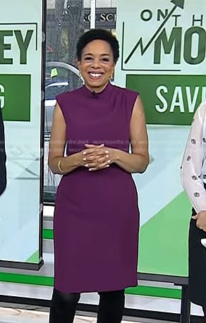 Sharon Epperson's purple dress on Today